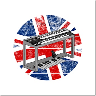 Jazz Organ UK Flag Britain Organist British Musician Posters and Art